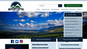 What Bountifulutah.gov website looked like in 2022 (2 years ago)