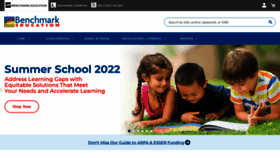 What Benchmarkeducation.com website looked like in 2022 (2 years ago)