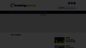 What Breakingnews.ie website looked like in 2022 (2 years ago)