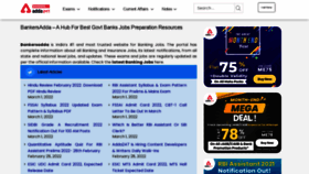 What Bankersadda.com website looked like in 2022 (2 years ago)