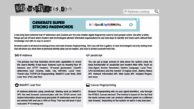 What Browserleaks.com website looked like in 2022 (2 years ago)