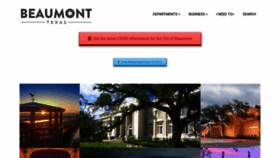 What Beaumonttexas.gov website looked like in 2022 (2 years ago)