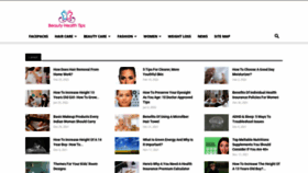 What Beautyhealthtips.in website looked like in 2022 (2 years ago)