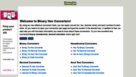 What Binaryhexconverter.com website looked like in 2022 (2 years ago)