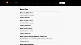 What Bitcoincore.org website looked like in 2022 (2 years ago)