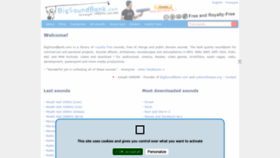 What Bigsoundbank.com website looked like in 2022 (2 years ago)