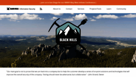 What Blackhillsinfosec.com website looked like in 2022 (2 years ago)