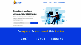 What Betafy.co website looked like in 2022 (2 years ago)