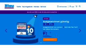 What Blau.de website looked like in 2022 (2 years ago)