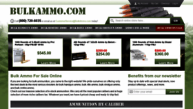 What Bulkammo.com website looked like in 2022 (2 years ago)