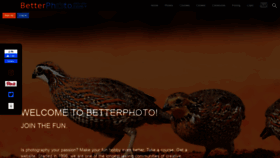 What Betterphoto.com website looked like in 2022 (2 years ago)