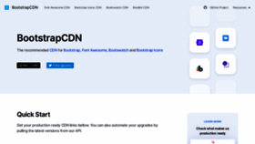What Bootstrapcdn.com website looked like in 2022 (2 years ago)