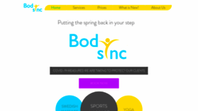 What Bodysync.je website looked like in 2022 (2 years ago)