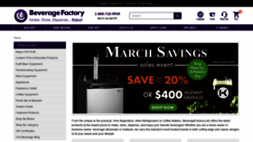 What Beveragefactory.com website looked like in 2022 (3 years ago)