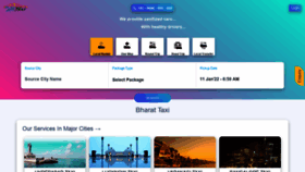 What Bharattaxi.com website looked like in 2022 (2 years ago)