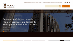 What Bceao.int website looked like in 2022 (2 years ago)