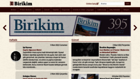 What Birikimdergisi.com website looked like in 2022 (2 years ago)