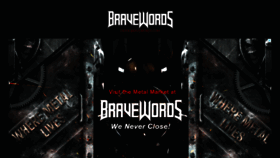 What Bravewords.com website looked like in 2022 (2 years ago)