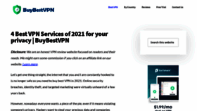 What Buybestvpn.com website looked like in 2022 (2 years ago)