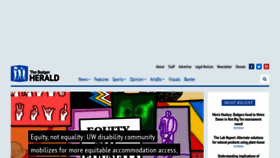 What Badgerherald.com website looked like in 2022 (2 years ago)