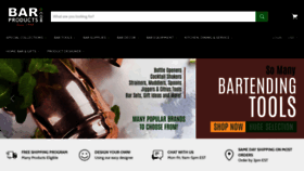 What Barproducts.com website looked like in 2022 (2 years ago)