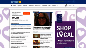 What Baytoday.ca website looked like in 2022 (4 years ago)