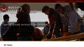What Bc.edu website looked like in 2022 (2 years ago)