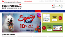 What Budgetpetcare.com website looked like in 2022 (3 years ago)