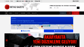 What Beyazgazete.com website looked like in 2022 (2 years ago)