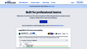 What Bitbucket.org website looked like in 2022 (2 years ago)