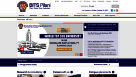 What Bits-pilani.ac.in website looked like in 2022 (2 years ago)