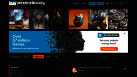 What Blenderartists.org website looked like in 2022 (3 years ago)
