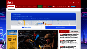 What Blic.rs website looked like in 2022 (3 years ago)