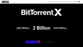 What Bittorrent.com website looked like in 2022 (2 years ago)
