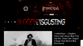 What Bloody-disgusting.com website looked like in 2022 (2 years ago)