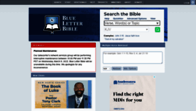 What Blueletterbible.org website looked like in 2022 (2 years ago)