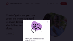 What Breastcancer.org website looked like in 2022 (2 years ago)