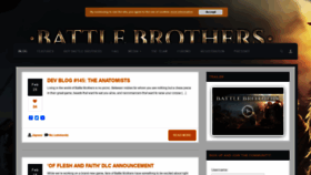 What Battlebrothersgame.com website looked like in 2022 (2 years ago)