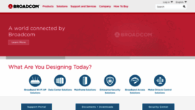 What Broadcom.com website looked like in 2022 (2 years ago)
