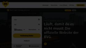 What Bvg.de website looked like in 2022 (3 years ago)
