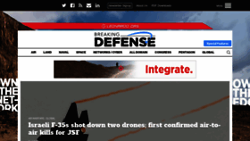 What Breakingdefense.com website looked like in 2022 (2 years ago)