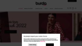 What Burdastyle.com website looked like in 2022 (3 years ago)