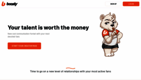 What Boosty.to website looked like in 2022 (3 years ago)