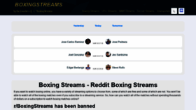 What Boxingstreams.to website looked like in 2022 (3 years ago)