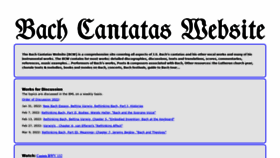 What Bach-cantatas.com website looked like in 2022 (2 years ago)