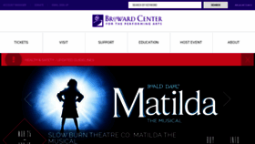 What Browardcenter.org website looked like in 2022 (3 years ago)