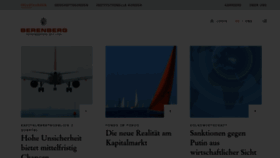 What Berenberg.de website looked like in 2022 (2 years ago)