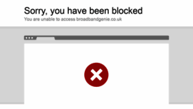 What Broadbandgenie.co.uk website looked like in 2022 (2 years ago)