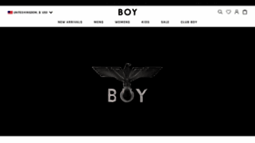 What Boy-london.com website looked like in 2022 (2 years ago)