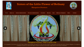 What Bethanymangaloreprovince.org website looked like in 2022 (2 years ago)